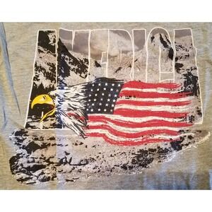 America Flag Eagle T shirt Size XL